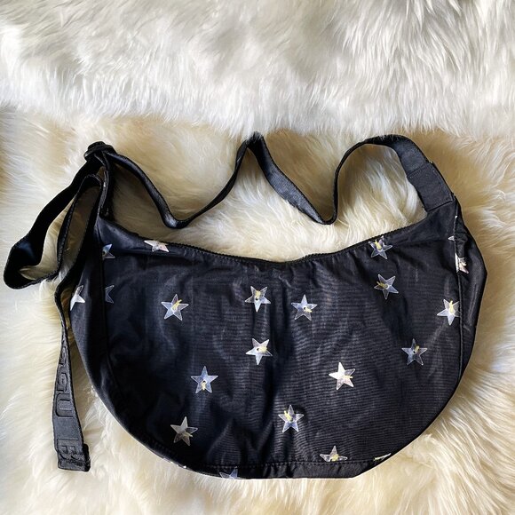 NWT Baggu Medium Crescent Bag - Stars - Picture 2 of 10